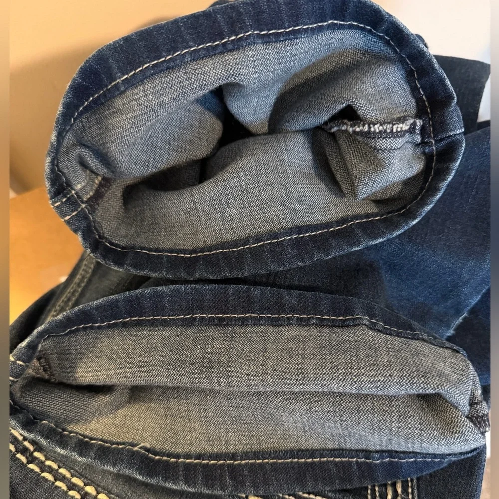 Wrangler Shiloh Riding jeans size 7 stretch denim‎ embroidered western rodeo